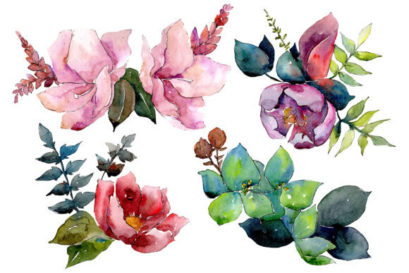Bouquet of Tropical Flowers Watercolor: A Practical Asset for Design and Publishing
