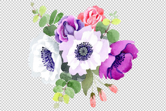 Bouquet Sweet Music Watercolor