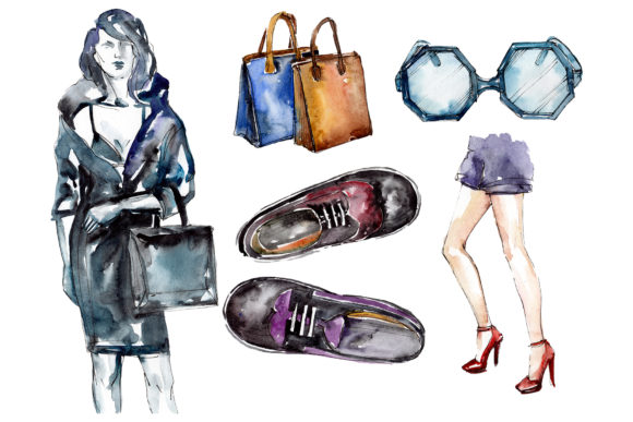 Collection Fashion Peep Watercolor: A Creative Digital Toolkit
