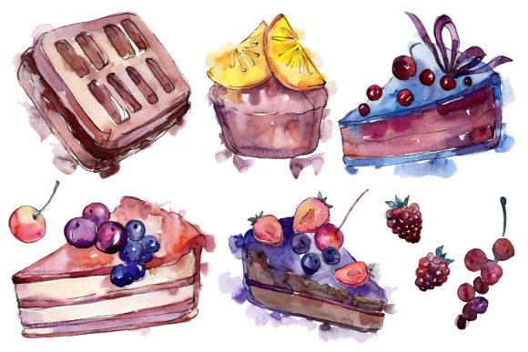 Dessert Fruit Tale Watercolor: How Hand-Painted Artwork Fits Into Real Projects