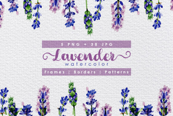 Exploring the Versatility of the Holiday Purple Lavender Flowers Watercolor Set for Creative Projects