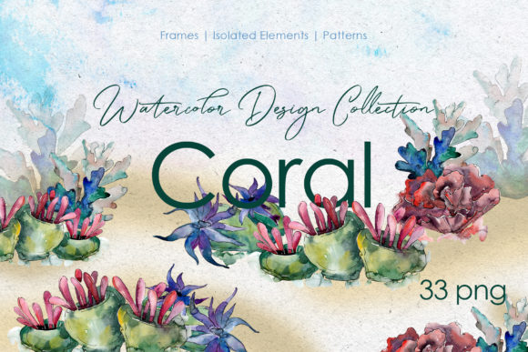 Seafood Corals Watercolor: A Practical Resource for Creative Professionals