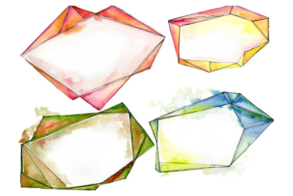 Tourmaline Crystals Watercolor for Creative Projects