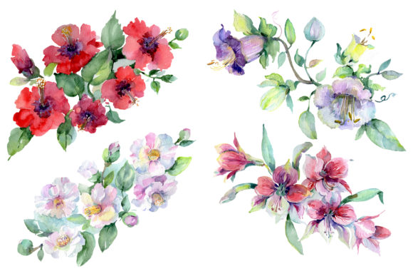 Wildflowers Morning Dawn Watercolor: Gentle Art for Creative Projects